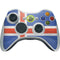 Iceland Flag Distressed Xbox 360 Wireless Controller Skin